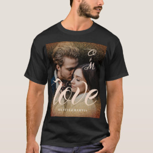 Camiseta elegante romántico moderno