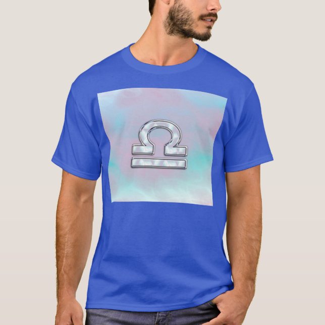 Camiseta Elegante Rótulo Libra Zodiac Madre del Estilo de l (Anverso)