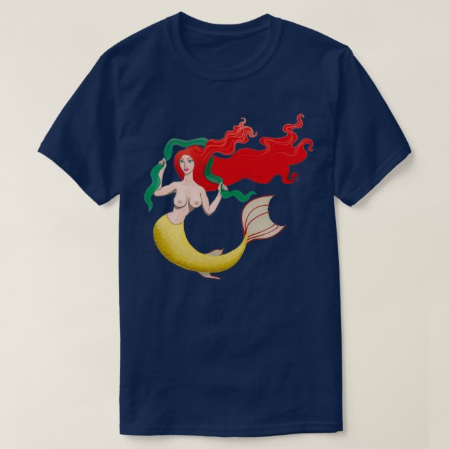 Camiseta Elegante Sirenita (Diseño del anverso)