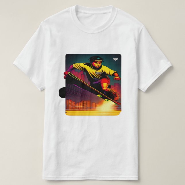 Camiseta Elegante Skateboarder Lover T-Shirt | Calle Única (Diseño del anverso)