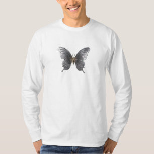 Camiseta Elegante sudadera de mariposa Metalizado