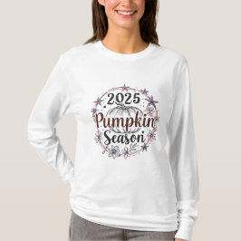 Camiseta Elegante temporada de calabaza 2025 - Diseño otoño