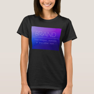 Camiseta Elegante texto editable y color morado moderno des
