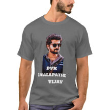 Elegante Thalapathy Vijay T-Shirt | Diseño DVK