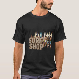 Camiseta Elegante tienda de surf de verano