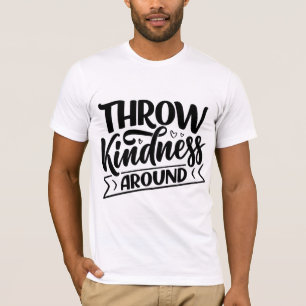 Camiseta Elegante Tirar Amabilidad alrededor