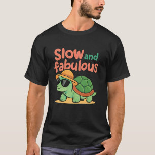 Camiseta Elegante tortuga - Diseño lento y fabuloso