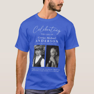 Camiseta Elegante tributo de foto de 2 "Celebrando la vida"