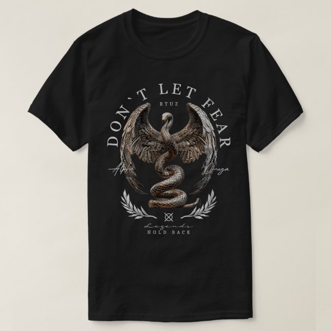 Camiseta Elegante victoria de reptiles de terrario de serpi (Diseño del anverso)