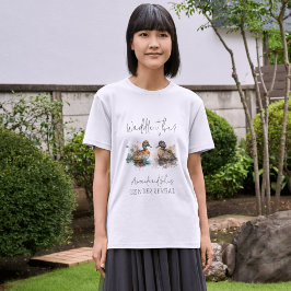 Camiseta Elegante Waddle Se Tonto Género Decoración Revelad