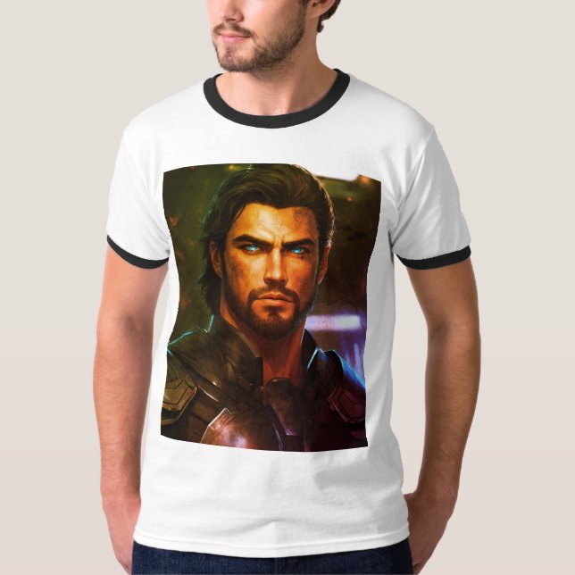 Camiseta elegante y cómoda para hombres (Anverso)