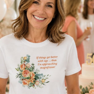 Camiseta elegante y divertida de cumpleaños número