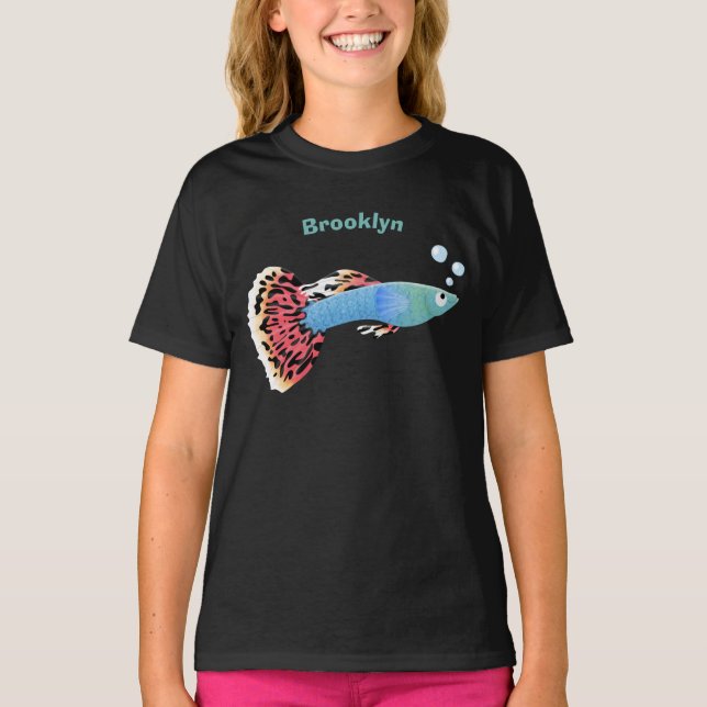 Camiseta Elegante y elegante personalizado de pescado tropi (Anverso)