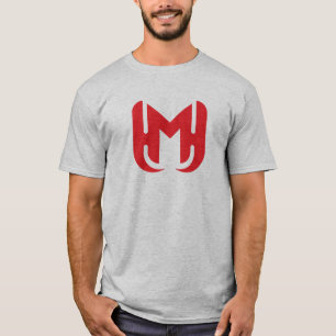 Camiseta Elegante y estilosa letra M roja
