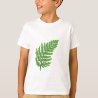 Elegantes helechos de acuarela verde hojas de bosq