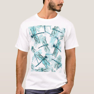 Camiseta Elegantes libélulas: Maravilla de color de agua