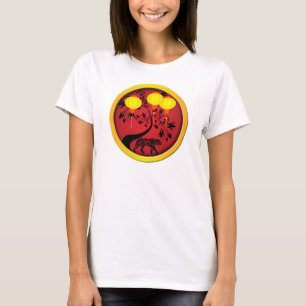 Camiseta Elegantes linternas de oro del tigre del Año Nuevo