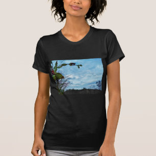 Camiseta Elegantes Navidades Holly, cielo azul