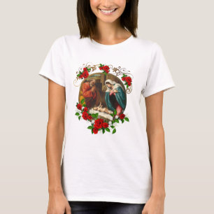 Camiseta Elegantes Navidades Roses Roses Roses Natividad Sa