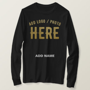 CAMISETA ELEGANTES PERSONALIZABLES NEGROS DE MARCA MODERNA