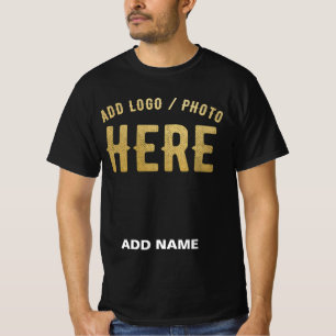CAMISETA ELEGANTES PERSONALIZABLES NEGROS MODERNOS DE MARCA