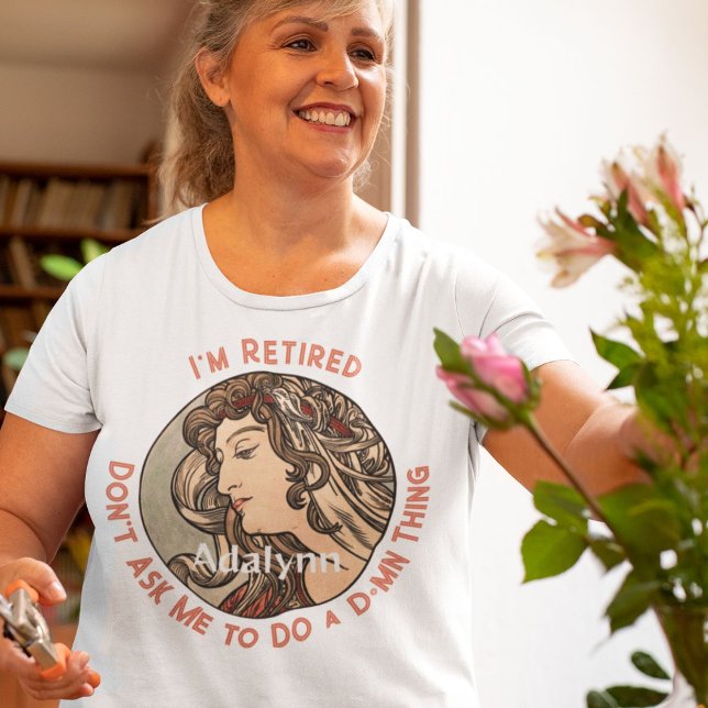 Camiseta Elegantes regalos de retiro personalizado para su  (Custom Funny Elegant Retirement Gifts for Her Mom)