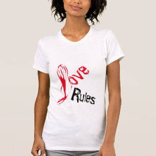 Camiseta Elegantes reglas de amor de moda de Guay