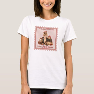 Camiseta Elegantes rosas rosadas retro chica polvoriento le