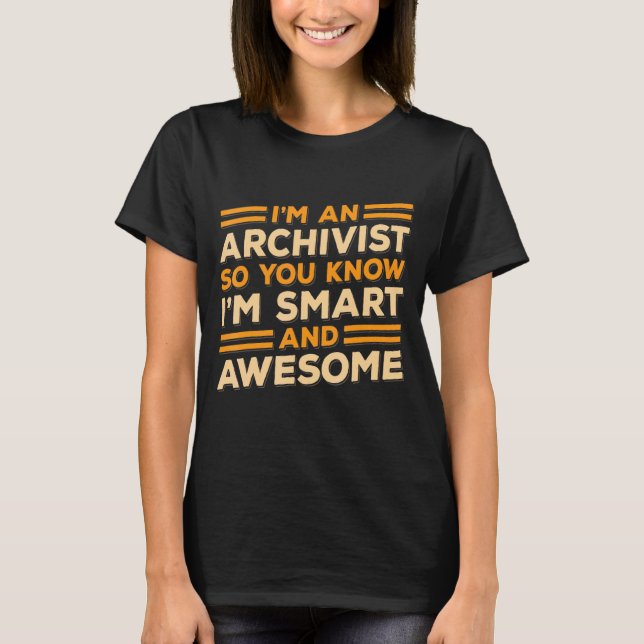 Camiseta Elegantes Y Alegres Archiveros Archiveros (Anverso)