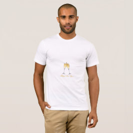 Camiseta Elegat Champagne Toast - happy New Year Design