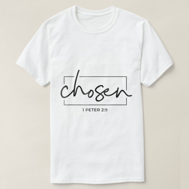 Camiseta Elegido 1 Peter 29 Biblia Verse Espiritual (Diseño del anverso)