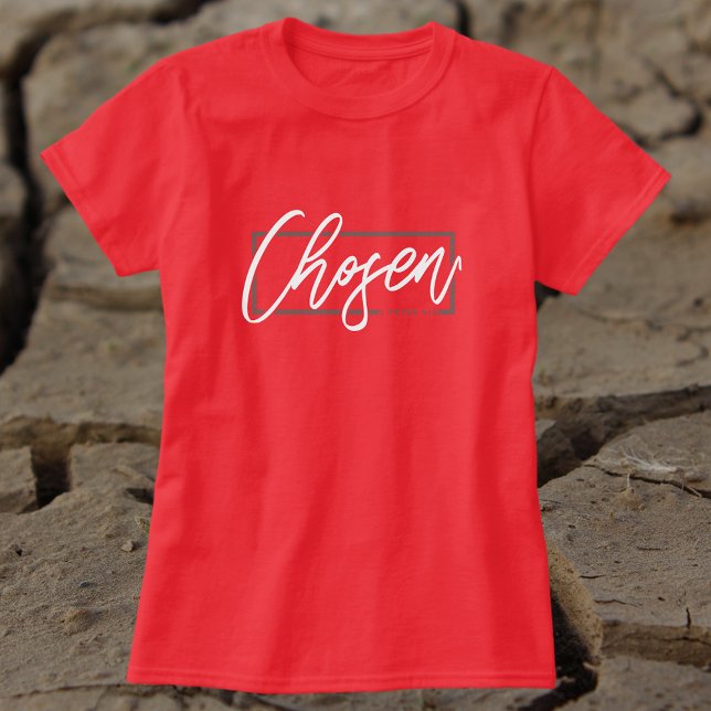 Camiseta Elegido 1 Peter 9:2 Verso de la Biblia (Subido por el creador)