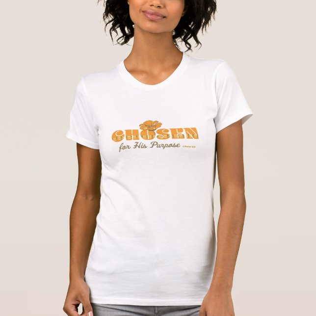 Camiseta Elegido Para Su Propósito 1 Peter 2:9 Retro (Anverso)