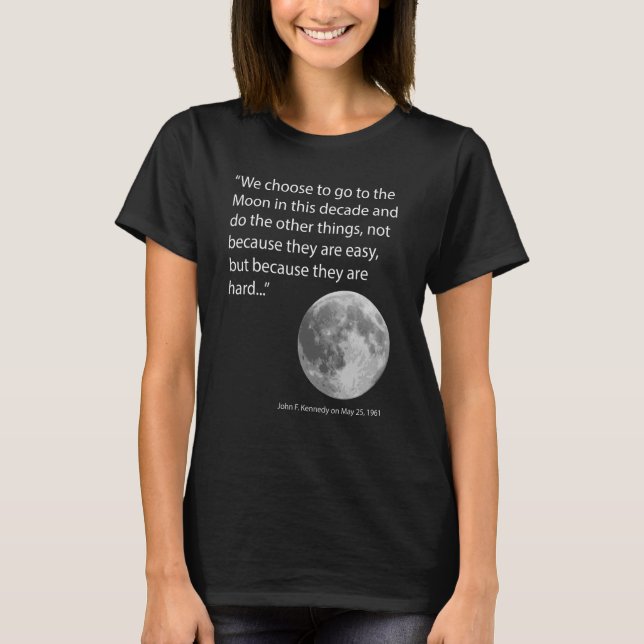 Camiseta Elegimos ir a la Luna (Anverso)