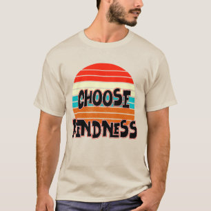 Camiseta Elegir amabilidad - amarillo azul atardecer
