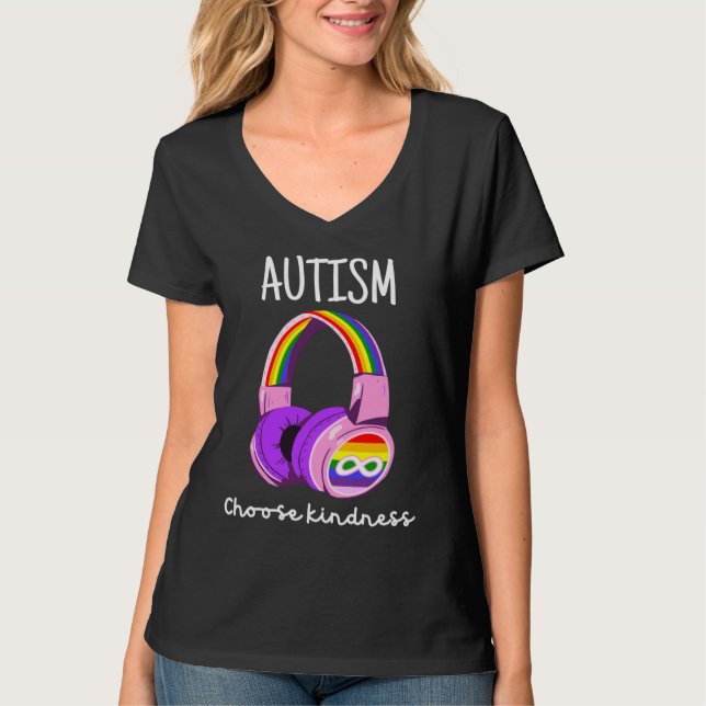 Camiseta Elegir clase de autismo Conciencia de la madre del (Anverso)