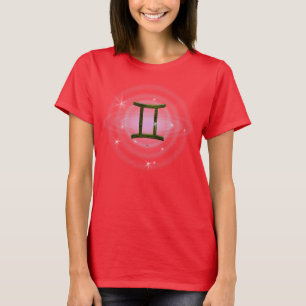 Camiseta Elegir color Gemini Rótulo Astrológico Zodiaco