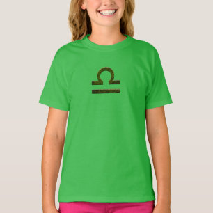 Camiseta Elegir color Libra Zodiac Rótulo Astrológico