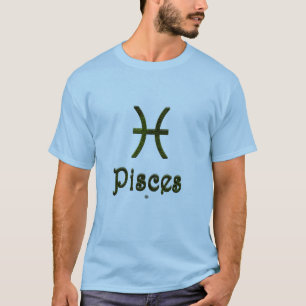 Camiseta Elegir color Piscis Zodiac Rótulo Astrológico