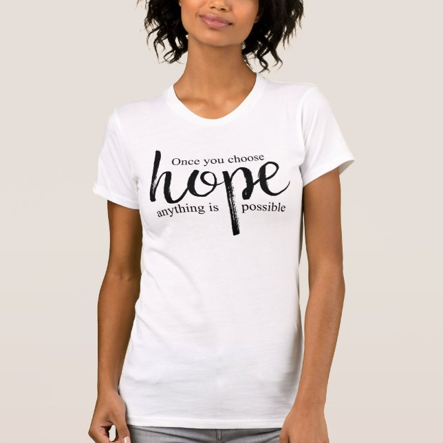 Camiseta Elegir esperanza (Anverso)