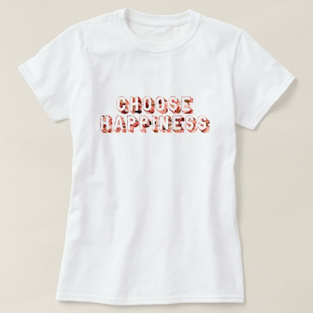 Camiseta Elegir felicidad 7 (Diseño del anverso)