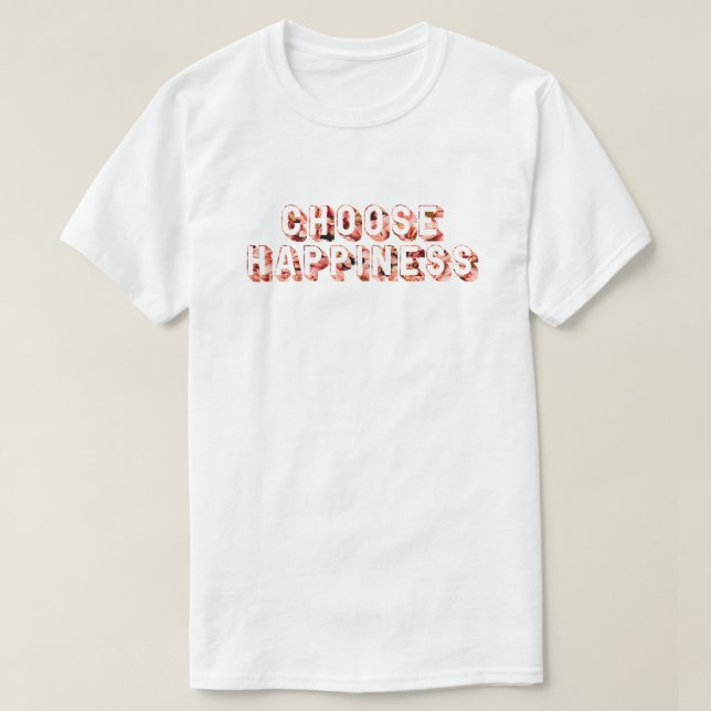 Camiseta Elegir felicidad 7 (Diseño del anverso)