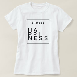 Camiseta Elegir felicidad | MODA INSPIRADORA