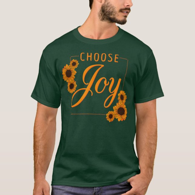 Camiseta Elegir felicidad motivación de estímulo felicidad (Anverso)