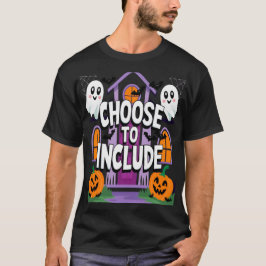 Camiseta Elegir incluir: Fantasma de Halloween y calabaza