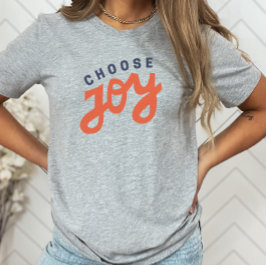 Camiseta Elegir joy retro cristiano Inspirador