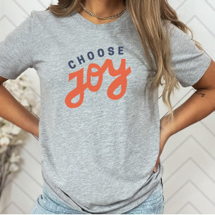 Camiseta Elegir joy retro cristiano Inspirador