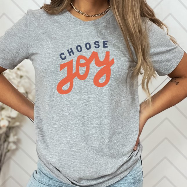 Camiseta Elegir joy retro cristiano Inspirador (Subido por el creador)