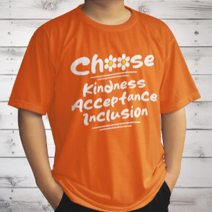 Camiseta Elegir la conciencia de inclusión de aceptación de
