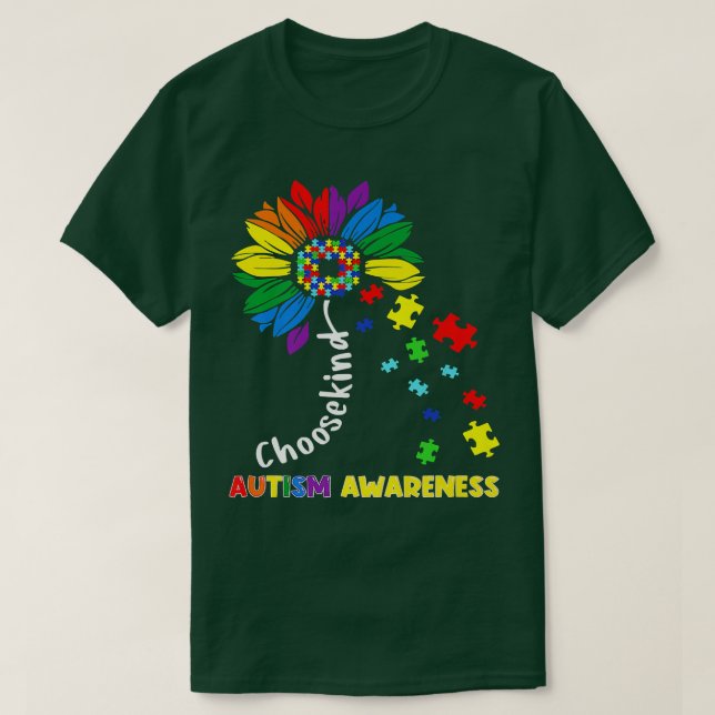 Camiseta Elegir la conciencia del autismo de tipo Mujeres d (Diseño del anverso)